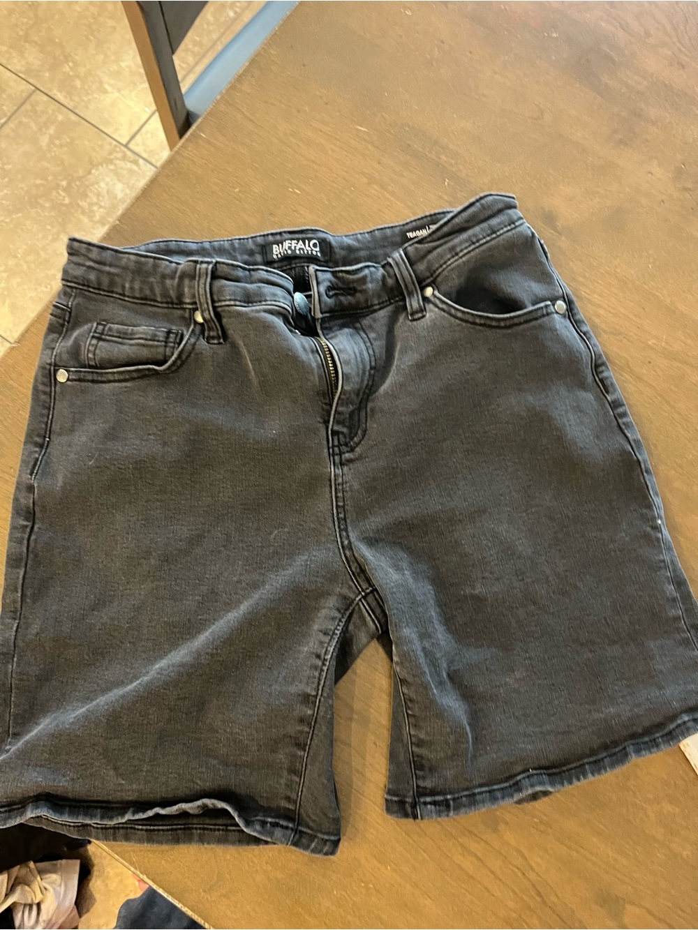Buffalo David Bitton Black Washed Denim Women's Shorts